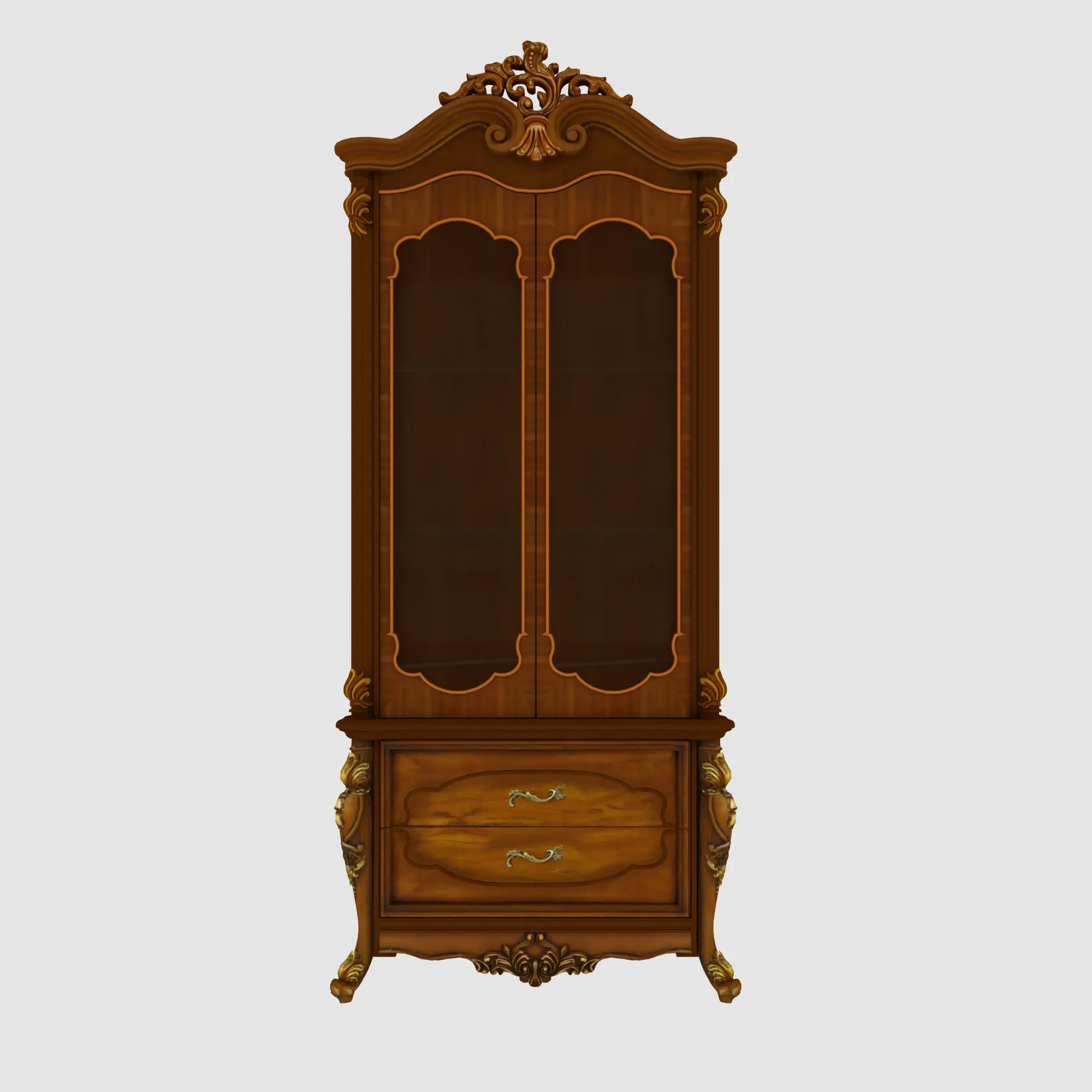 Wine cabinet 3D Model .c4d .max .obj .3ds .fbx .stl .blend 
