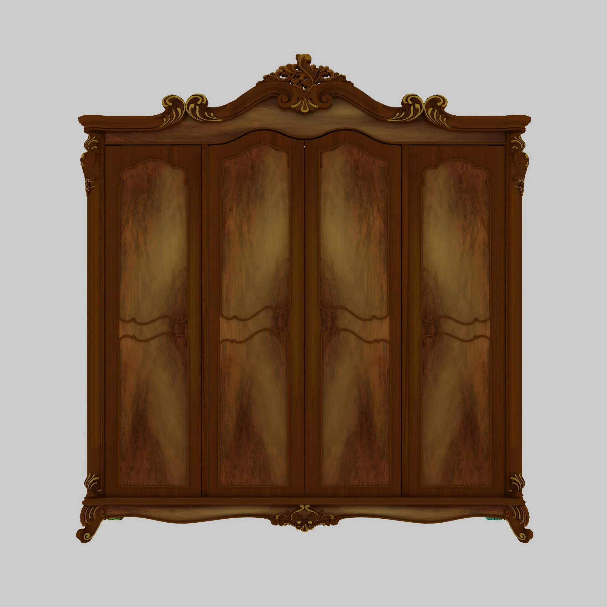 Wardrobe 3D Model .c4d .max .obj .3ds .fbx .stl .blend 