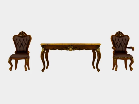 Restaurant furniture Modelo 3D