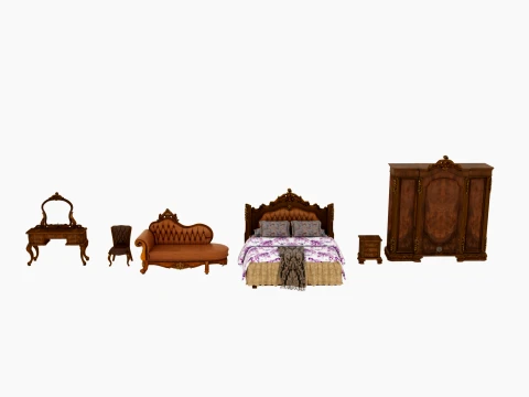 Bedroom furniture 3D Model