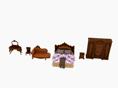 Bedroom furniture 3D Model