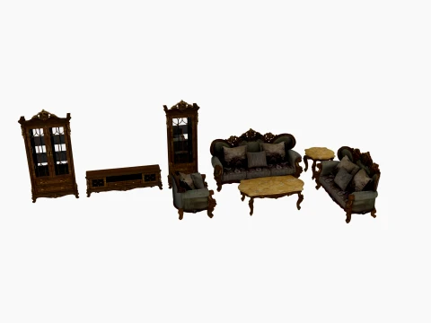 Living room furniture Model 3D