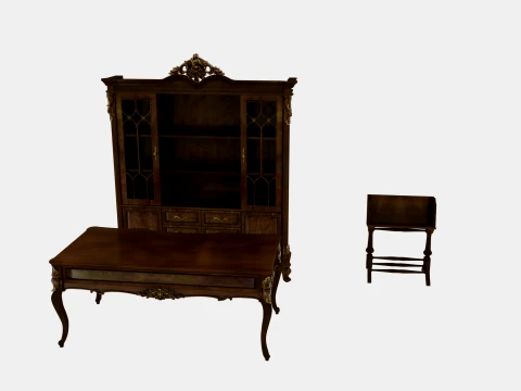 Study furniture Model 3D