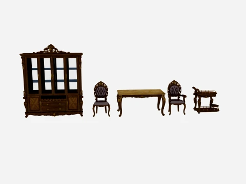Restaurant furniture 3D Модель