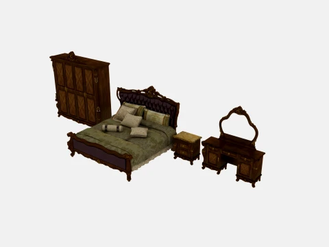 Bedroom furniture Model 3D
