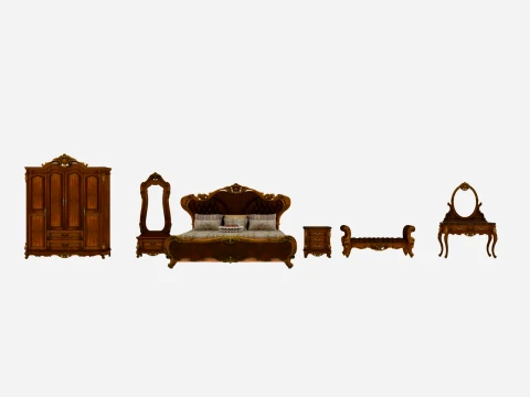 Bedroom furniture Model 3D