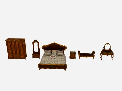 Bedroom furniture 3D Model
