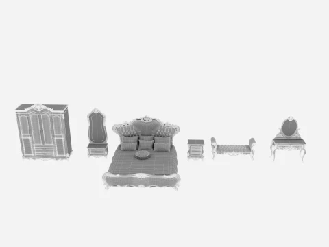 Bedroom furniture 3D Model