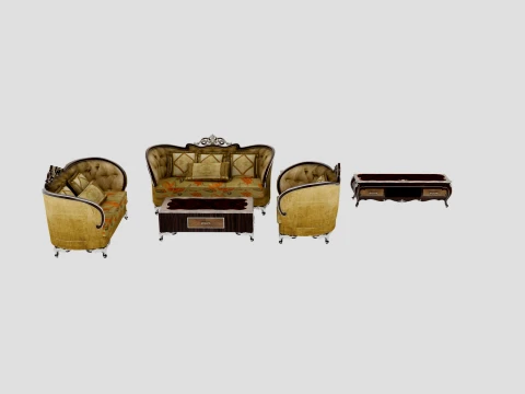 Living room furniture Model 3D