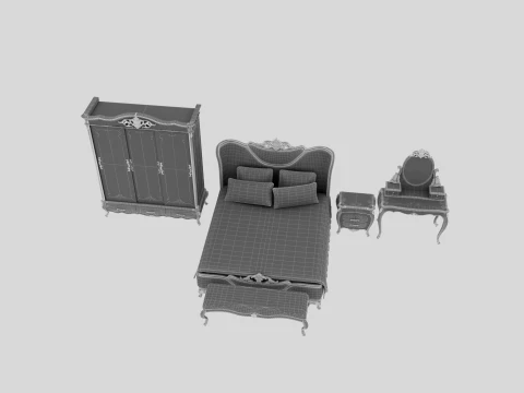 Bedroom furniture 3D Model