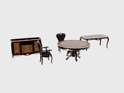 Restaurant furniture 3D Model
