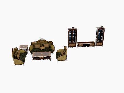 Living room furniture Model 3D