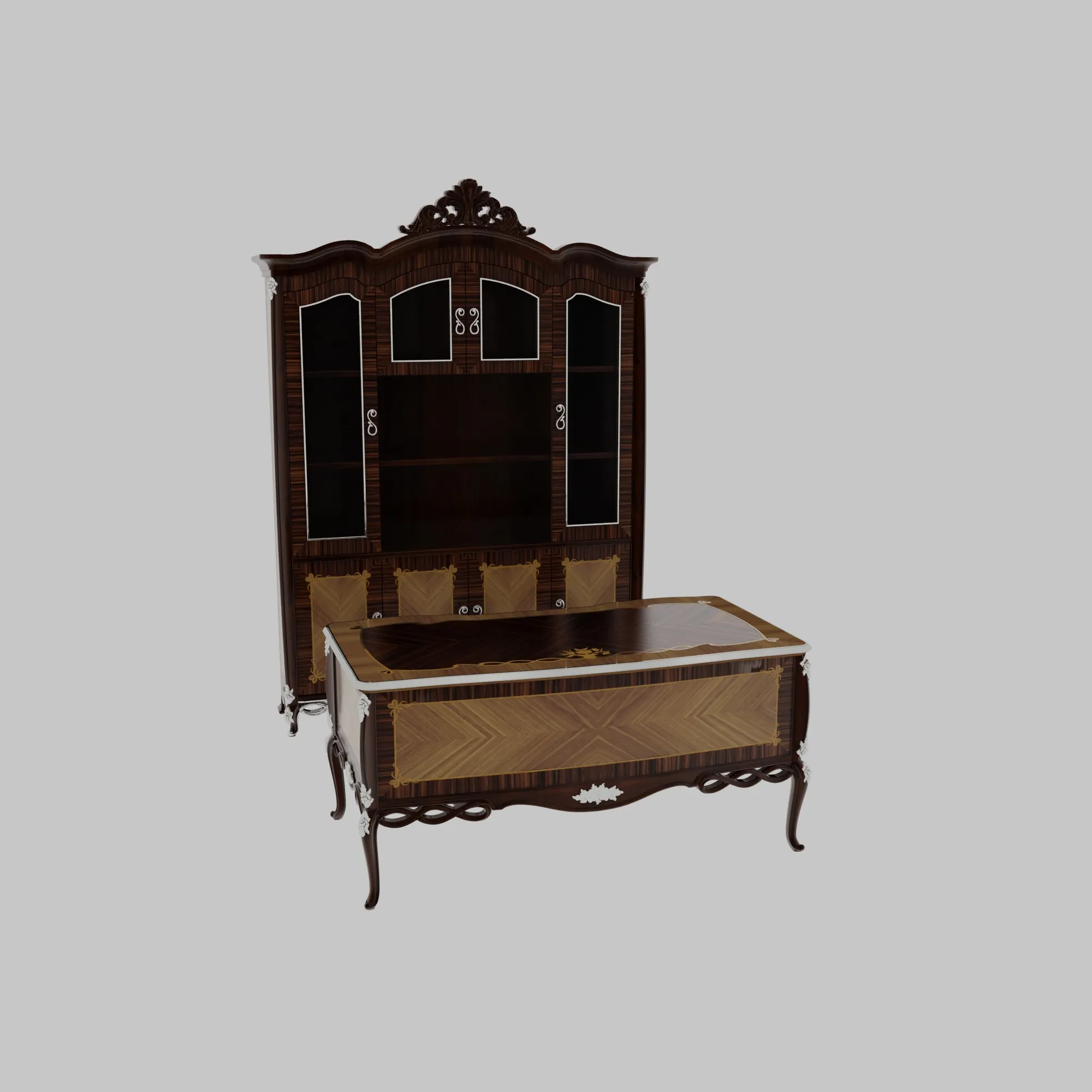 Study furniture 3D Model .c4d .max .obj .3ds .fbx .stl .blend 