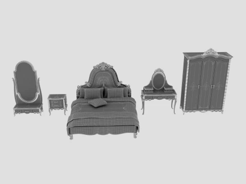 Bedroom furniture 3D Model