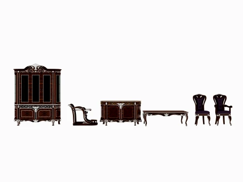 Restaurant furniture Model 3D