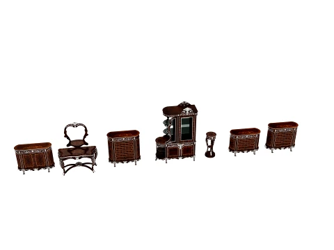 Small furniture items 3D Model