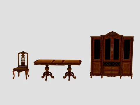 Restaurant furniture Model 3D