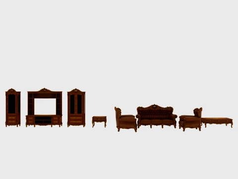 Living room furniture Model 3D