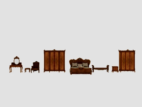 Bedroom furniture Model 3D