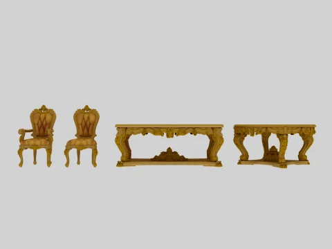 Mobiliario de restaurante Modelo 3D