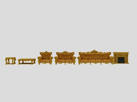 Living room furniture Model 3D