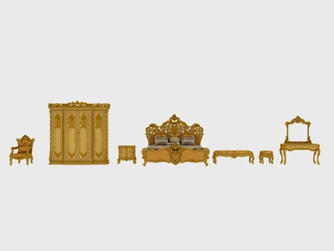 Bedroom furniture Model 3D