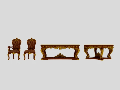 Restaurant furniture Model 3D