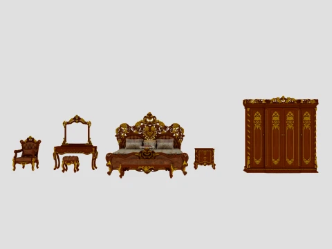 Bedroom furniture 3D 모델