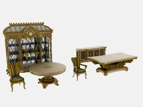 Restaurant furniture 3D Model