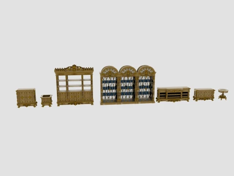 Restaurant furniture 3D 모델
