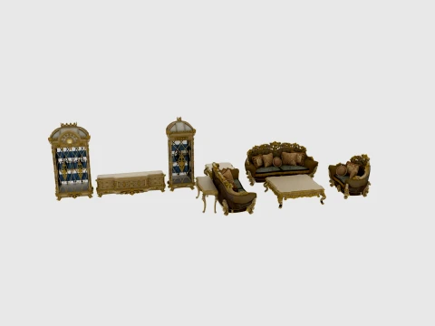 Living room furniture Model 3D