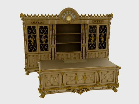 Study furniture Model 3D