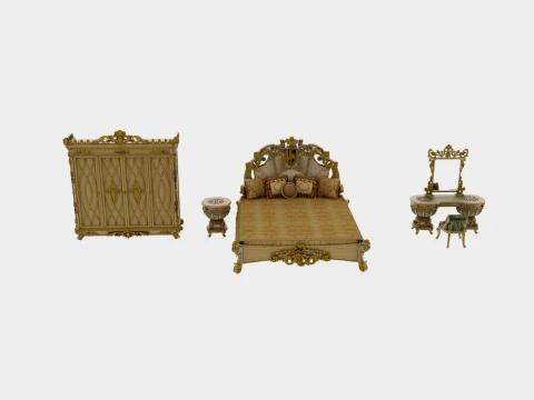 Bedroom furniture Model 3D
