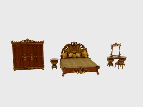 Bedroom furniture Model 3D