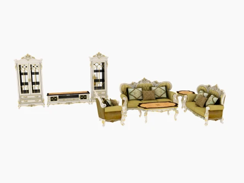 Living room furniture Model 3D