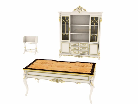 Study furniture Model 3D