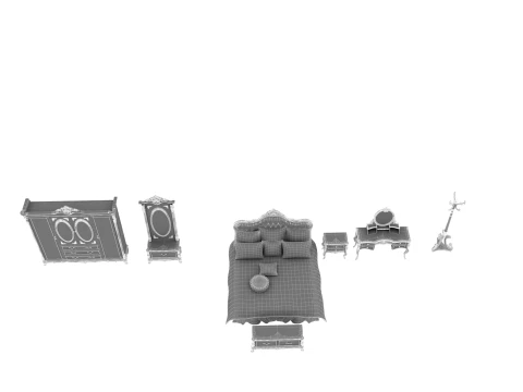 Bedroom furniture 3D Model