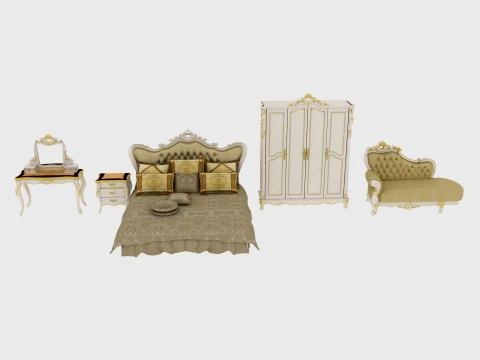 Bedroom furniture Model 3D