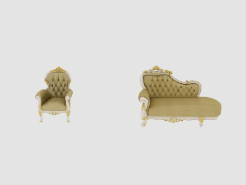 Small furniture items Model 3D