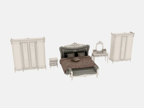 Bedroom furniture Model 3D