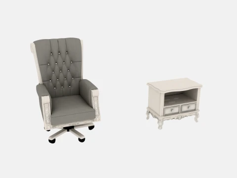 Small furniture items Modèle 3D