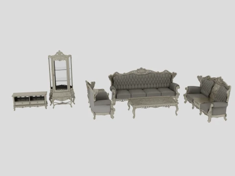 Living room furniture Model 3D