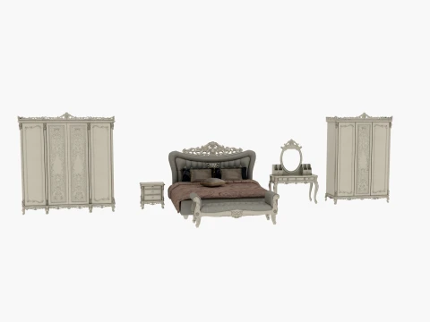 Bedroom furniture Model 3D