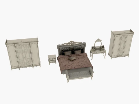 Bedroom furniture 3D Model