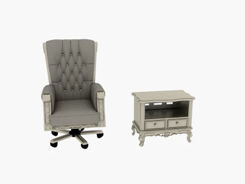 Small furniture items Model 3D