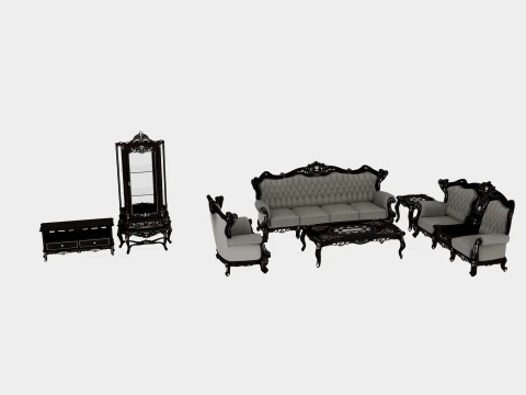 Meble do salonu Model 3D