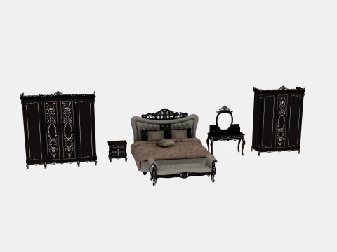 Bedroom furniture Model 3D