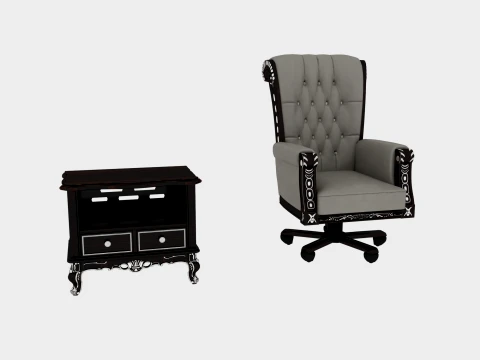 Small furniture items Model 3D