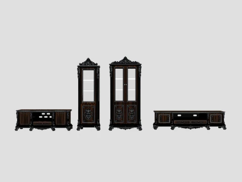 Living room furniture Model 3D