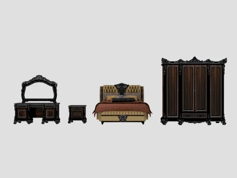 Bedroom furniture Model 3D